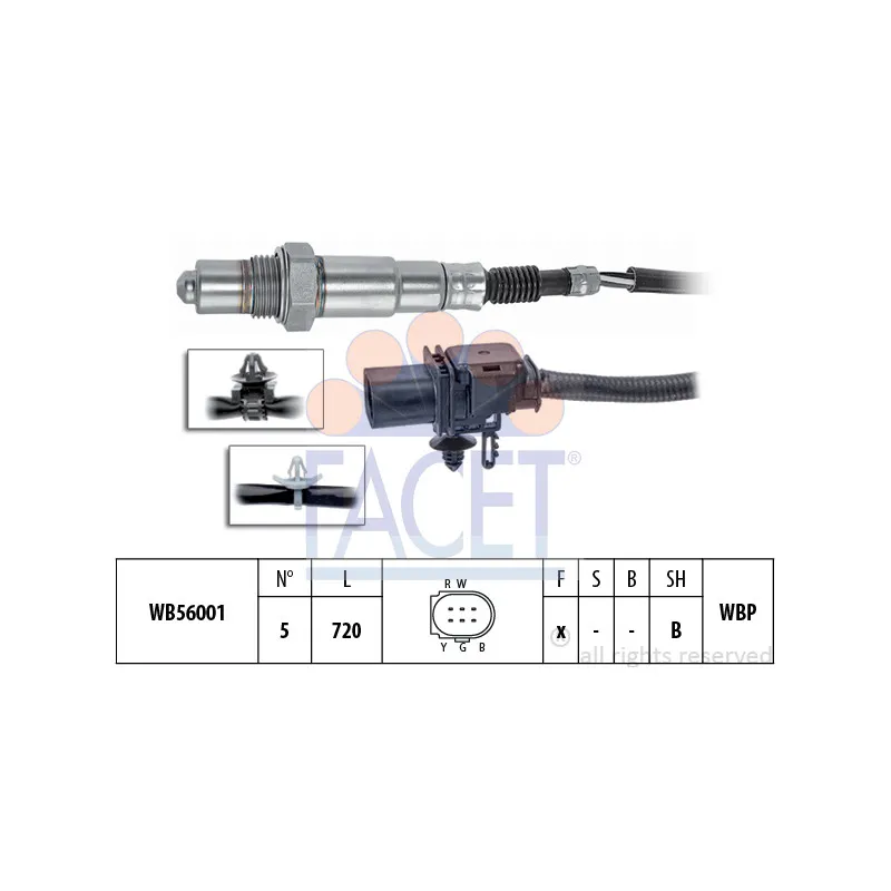 Sonde lambda FACET 10.8441