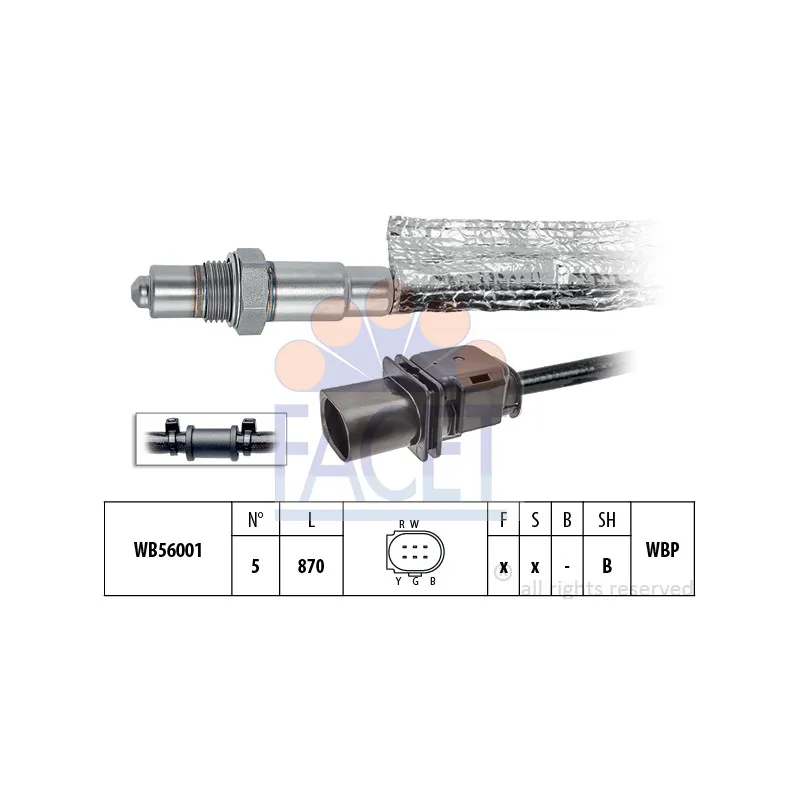 Sonde lambda FACET 10.8443