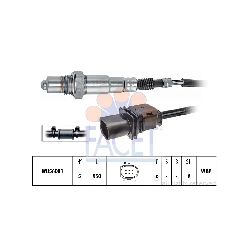 Sonde lambda FACET 10.8460