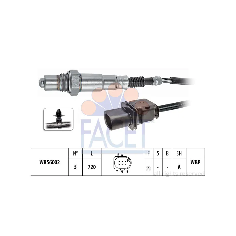 Sonde lambda FACET 10.8479