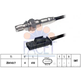 Sonde lambda FACET 10.8495