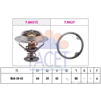 Thermostat d'eau FACET 7.7979