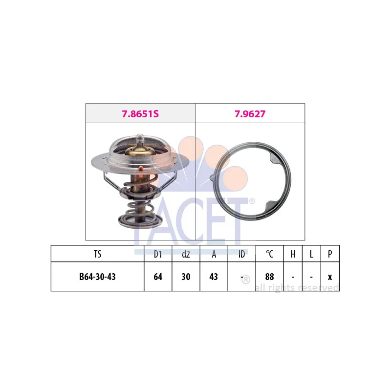 Thermostat d'eau FACET 7.7979