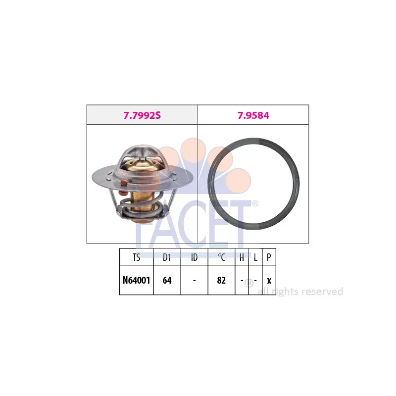 Thermostat d'eau FACET 7.7992