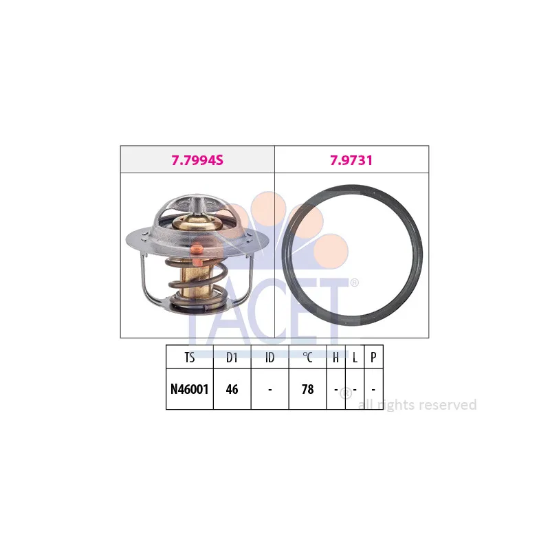 Thermostat d'eau FACET 7.7993