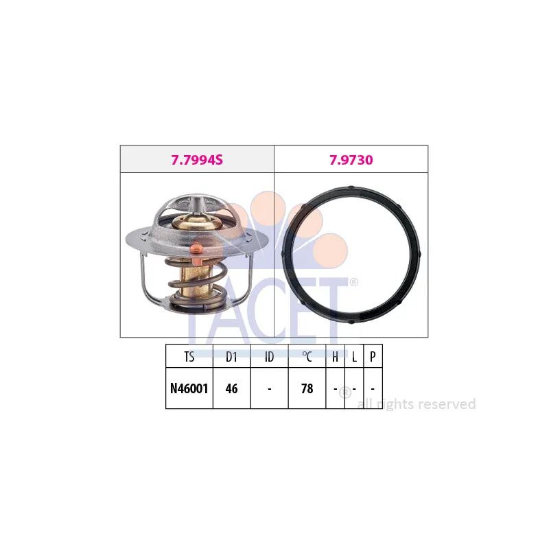 Thermostat d'eau FACET 7.7994
