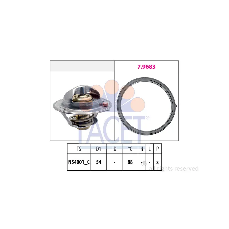 Thermostat d'eau FACET 7.7997