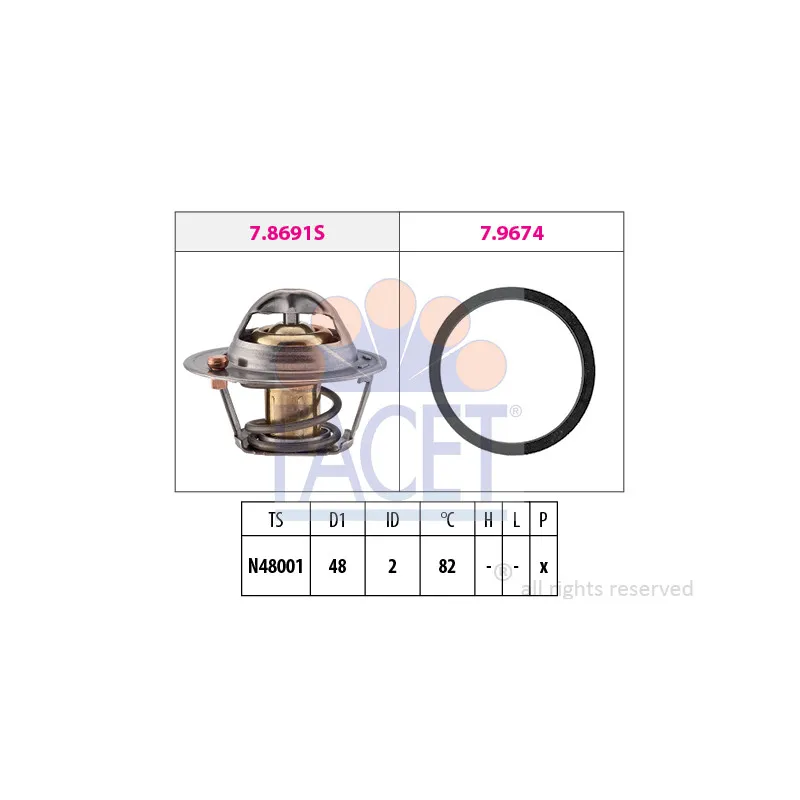 Thermostat d'eau FACET 7.7999