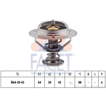 Thermostat d'eau FACET 7.8651S