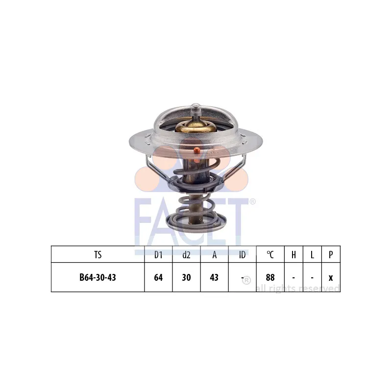 Thermostat d'eau FACET 7.8651S
