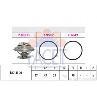 Thermostat d'eau FACET 7.8980