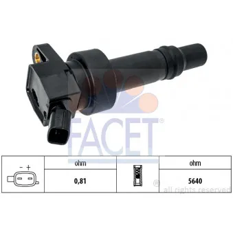 Bobine d'allumage FACET 9.6511
