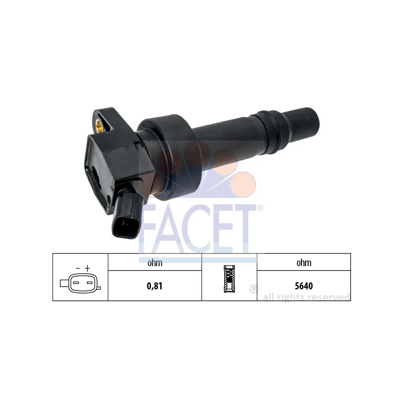 Bobine d'allumage FACET 9.6511