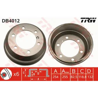 Tambour de frein TRW DB4012