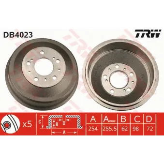 Tambour de frein TRW DB4023