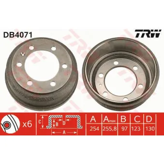 Tambour de frein TRW DB4071