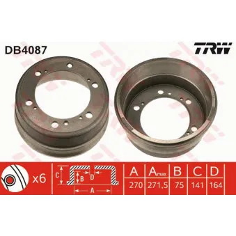 Tambour de frein TRW