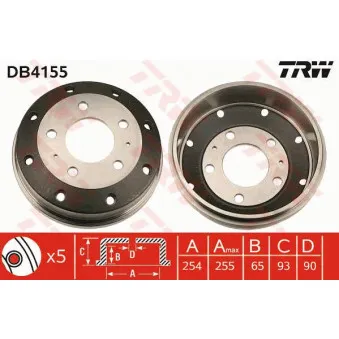 Tambour de frein TRW DB4155