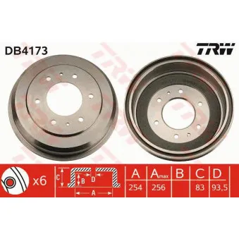 Tambour de frein TRW DB4173