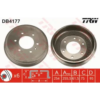 Tambour de frein TRW DB4177