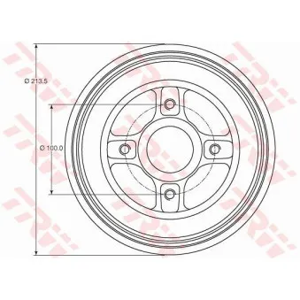 Tambour de frein TRW DB4214MR