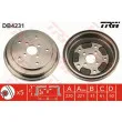 Tambour de frein TRW DB4231 - Visuel 1