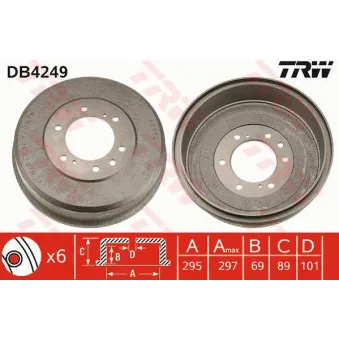 Tambour de frein TRW