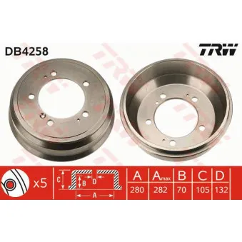 Tambour de frein TRW DB4258