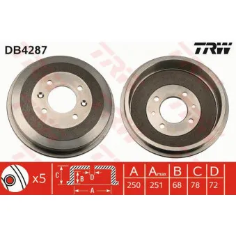 Tambour de frein TRW