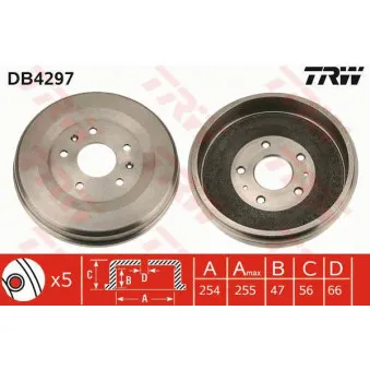 Tambour de frein TRW
