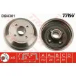 Tambour de frein TRW DB4301 - Visuel 1