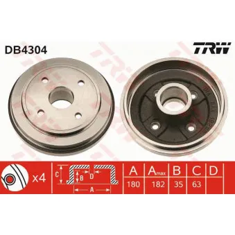 Tambour de frein TRW