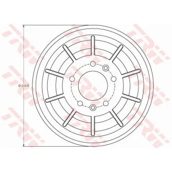 Tambour de frein TRW DB4405