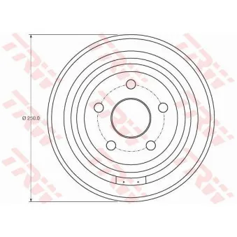 Tambour de frein TRW DB4407