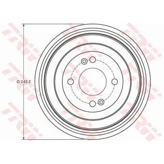 Tambour de frein TRW