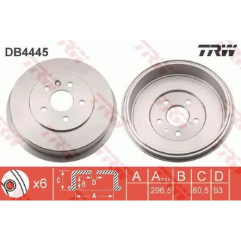 Tambour de frein TRW DB4445