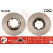 Jeu de 2 disques de frein avant TRW DF1005 - Visuel 1