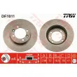 Jeu de 2 disques de frein avant TRW DF1011 - Visuel 1