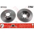 Jeu de 2 disques de frein avant TRW DF1016 - Visuel 1