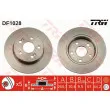 Jeu de 2 disques de frein arrière TRW DF1028 - Visuel 1