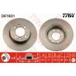 Jeu de 2 disques de frein arrière TRW DF1031 - Visuel 1