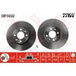 Jeu de 2 disques de frein avant TRW DF1032 - Visuel 1