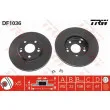 Jeu de 2 disques de frein avant TRW DF1036 - Visuel 1