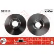 Jeu de 2 disques de frein avant TRW DF1113 - Visuel 1
