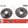 Jeu de 2 disques de frein avant TRW DF1120 - Visuel 1