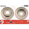 Jeu de 2 disques de frein avant TRW DF1218 - Visuel 1