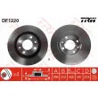Jeu de 2 disques de frein avant TRW DF1220 - Visuel 1