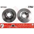 Jeu de 2 disques de frein avant TRW DF1222 - Visuel 1