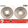 Jeu de 2 disques de frein arrière TRW DF1224 - Visuel 1