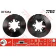 Jeu de 2 disques de frein avant TRW DF1414 - Visuel 1